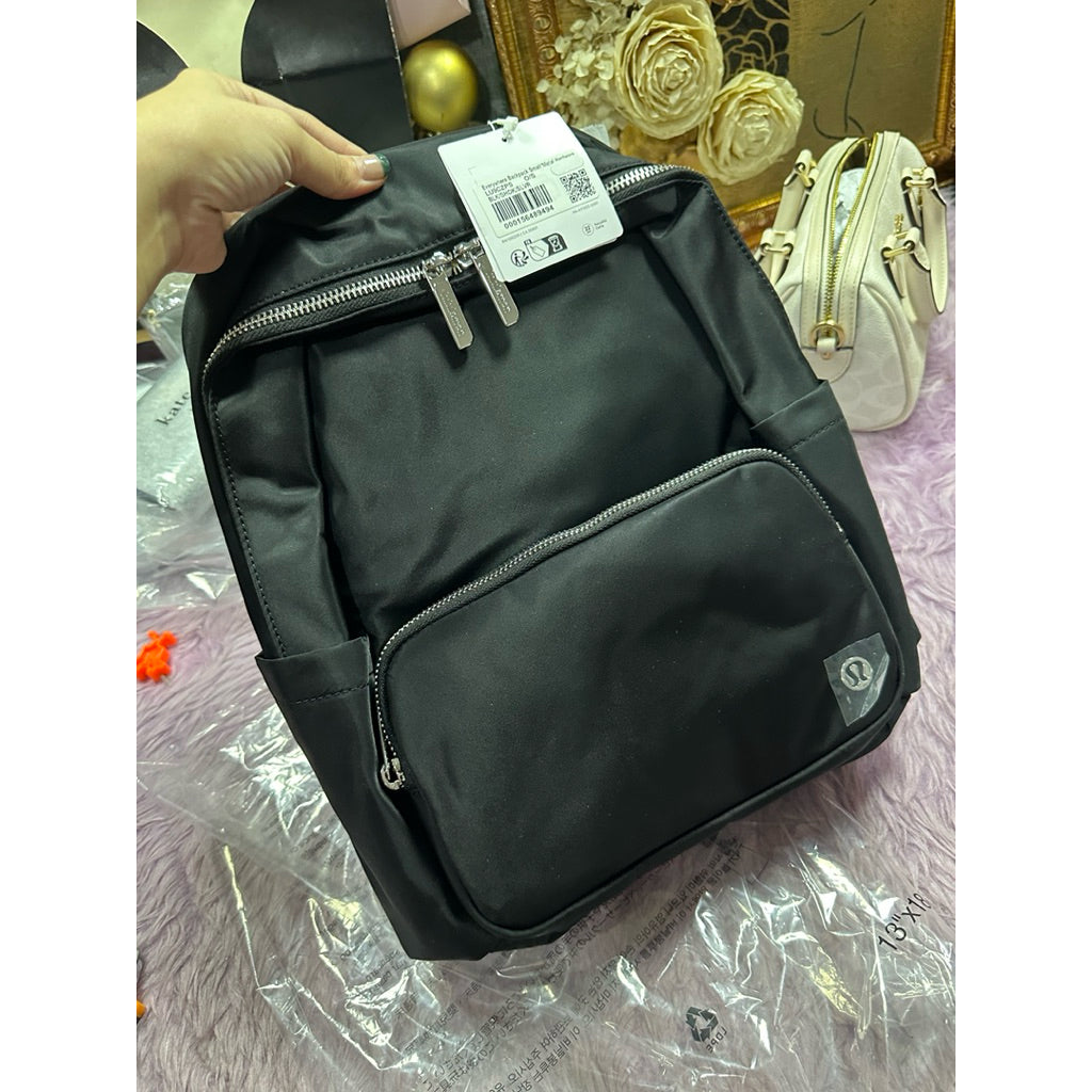 ORIG & IMPORTED Lululemon Everywhere Backpack Nylon Black Small 11.5L Bag Metal Hardware