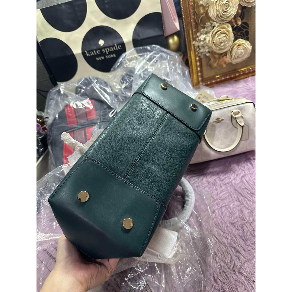 ORIG & IMPORTED MK Maya Medium Pebbled Leather Satchel Duffle Green Bag