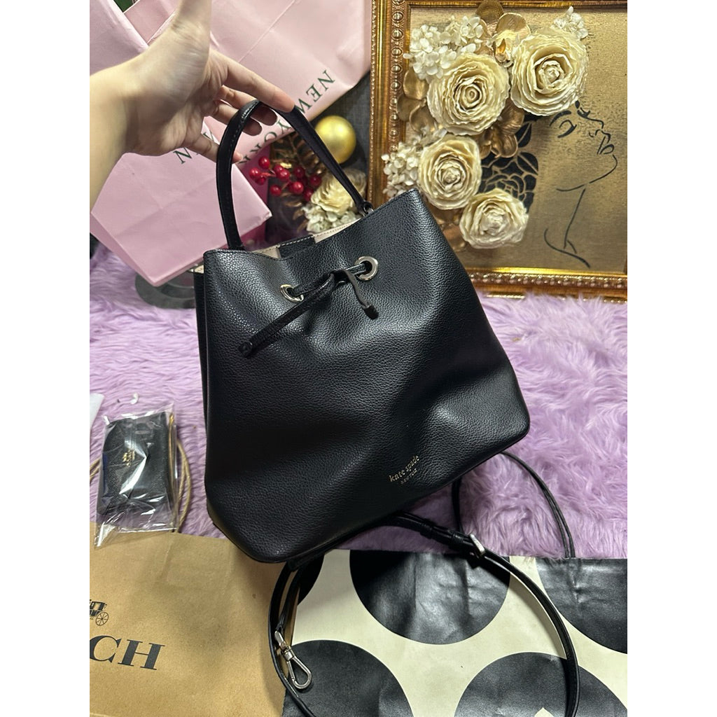 ORIG Preloved KS Eva Large Bucket Black Bag