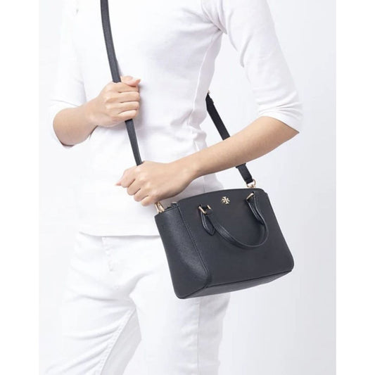 ORIG Preloved TB Emerson Mini Top Zip Tote Black Bag