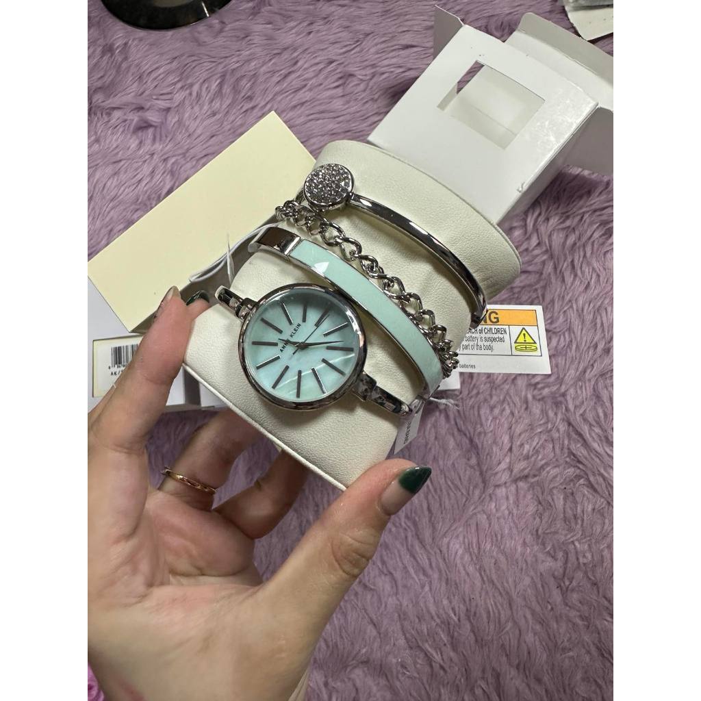 ORIG & IMPORTED AK klein Women's Bangle Watch and Bracelet Set AK/1471LBST