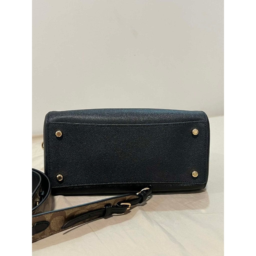 ORIG & IMPORTED CCH Rowan  Satchel With Thick Strap Black Bag