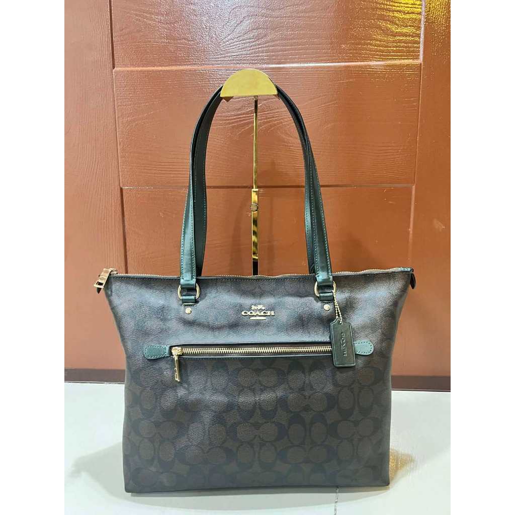 ORIG Preloved CCH Gallery Tote Large Brown/Green Bag