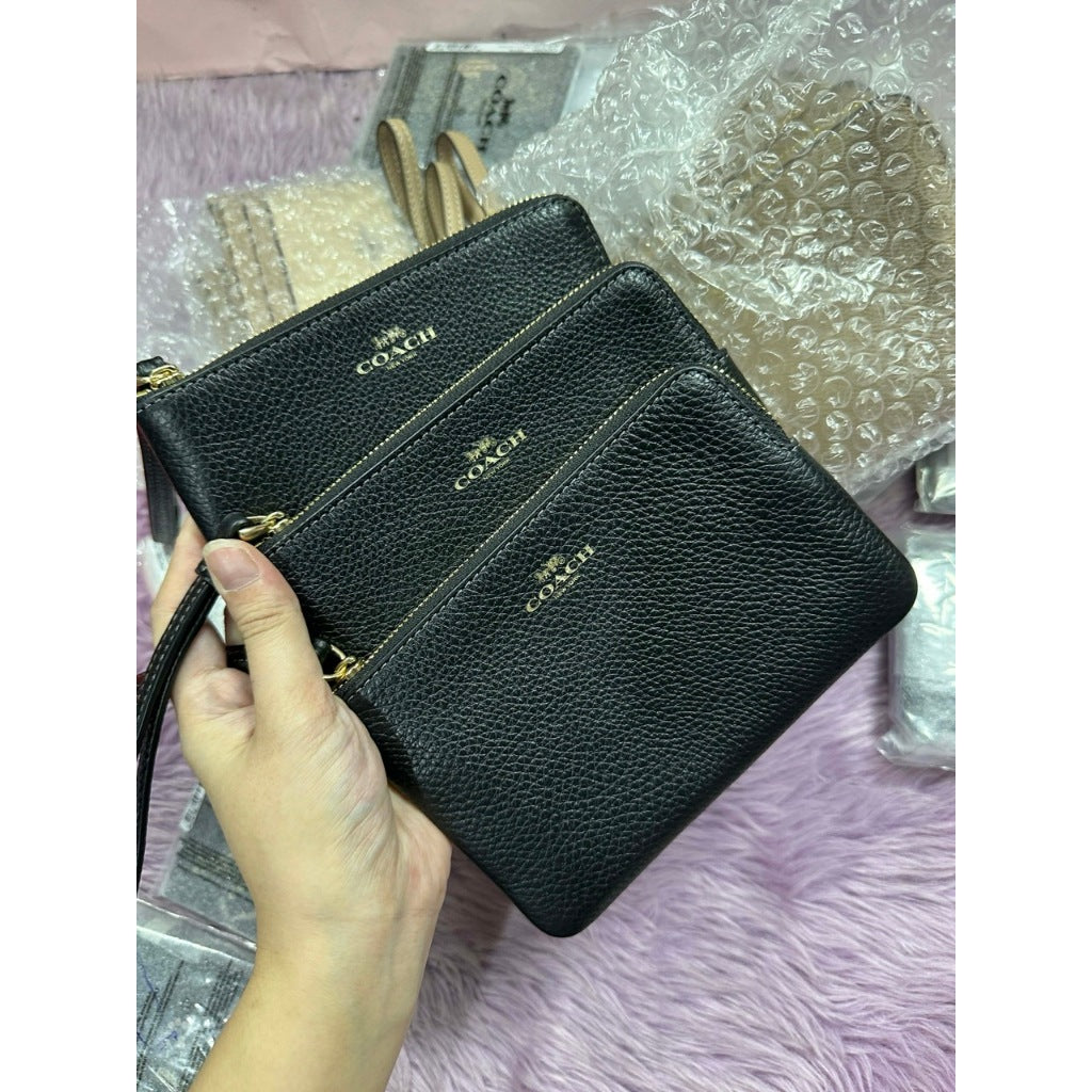 ORIG & IMPORTED CCH Corner Zip Small Wristlet Card Purse Wallet