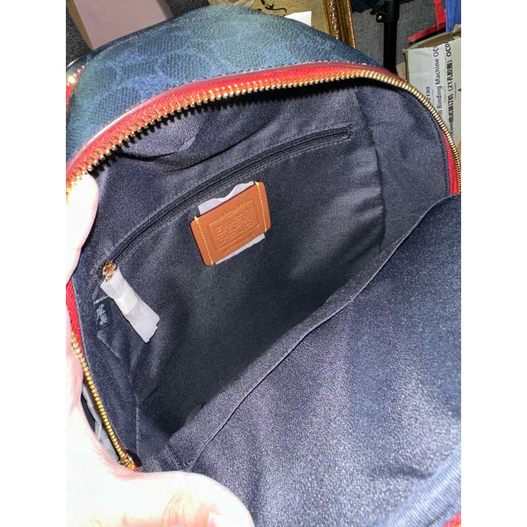 ORIG & IMPORTED CCH Medium Court Backpack In Signature Canvas Blue/Red