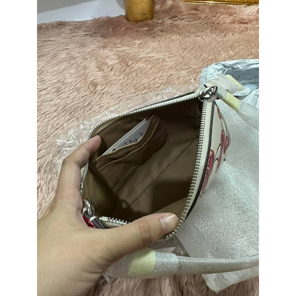 AUTHENTIC/ORIGINAL CCH Nolita 19 With Cherry Print Small White Bag