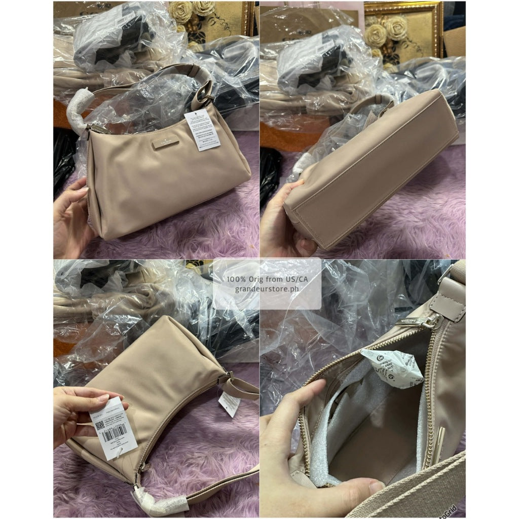 ORIG & IMPORTED KS Carter Small Nylon Shoulder Black/Brown/Pink/taupe/Green/Purple Bag
