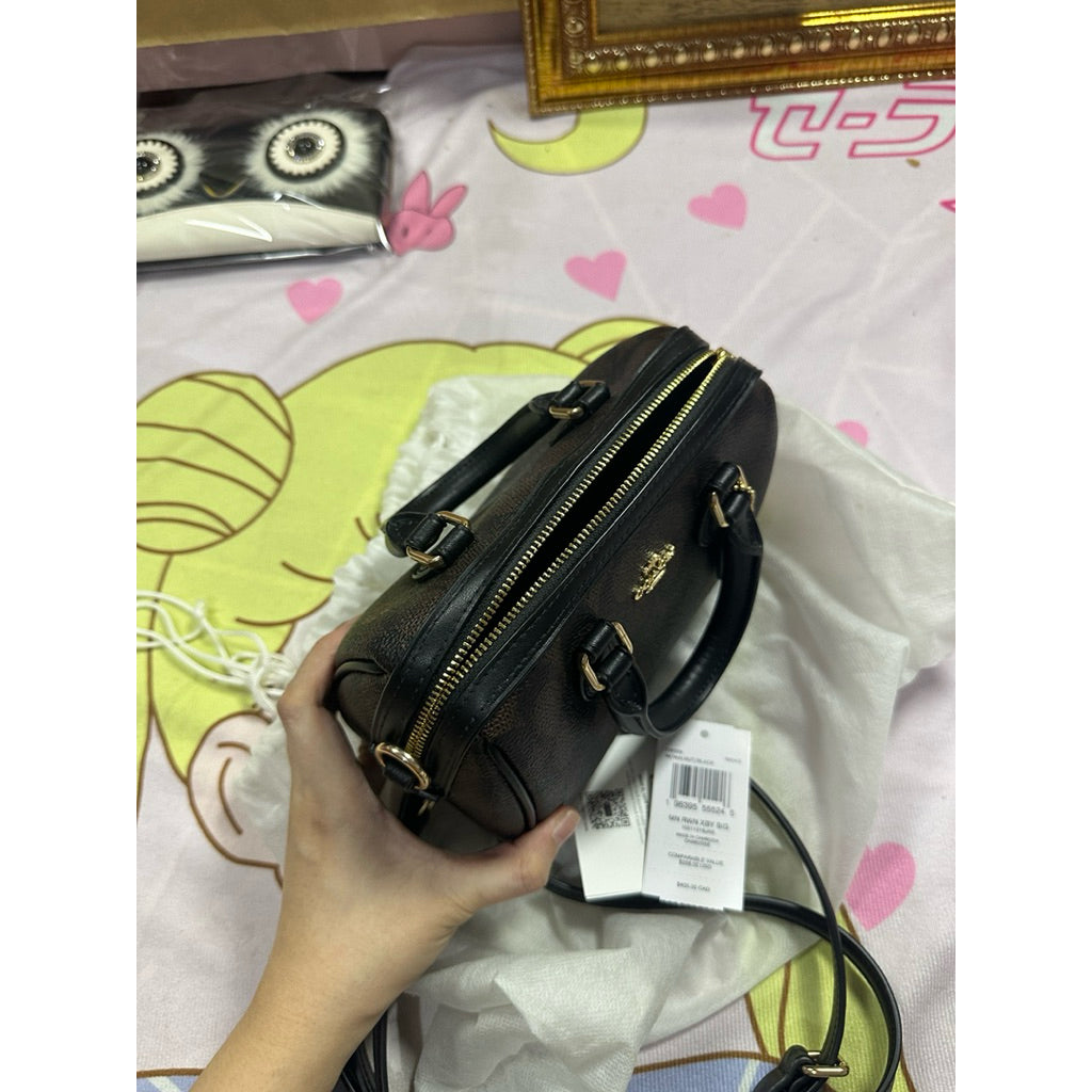 ORIG Preloved CCH Mini Rowan Crossbody Bag in Signature Canvas Brown