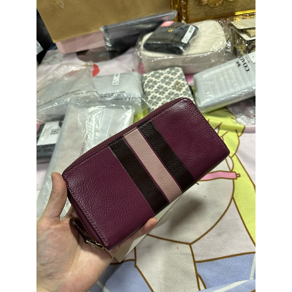 ORIG Preloved WITH FLAW CCH Pink Long Zip Around Wallet