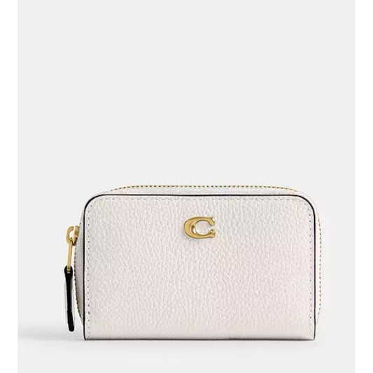 ORIG & IMPORTED CCH Retail Essential Small Zip Around Card Case White Wallet