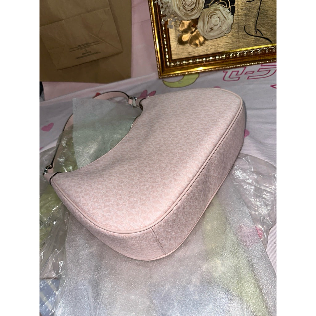 ORIG & IMPORTED MK Cora Large Logo Shoulder Pink Hobo Bag