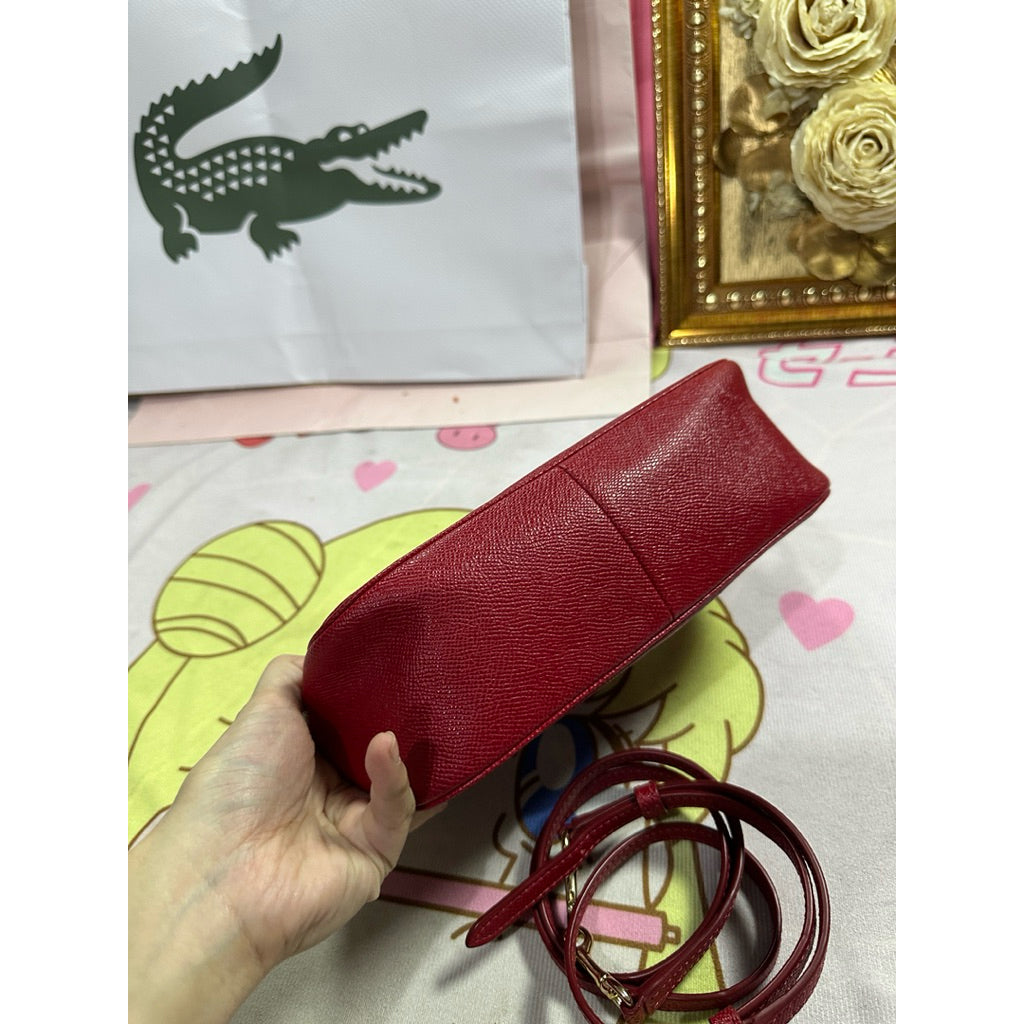 ORIG Preloved CCH Top Handle with 2 straps Red Shoulder Bag