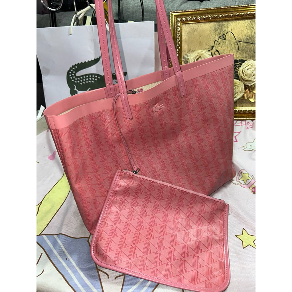 ORIG Preloved LCT Medium Zely Pink Tote Bag with Pouch