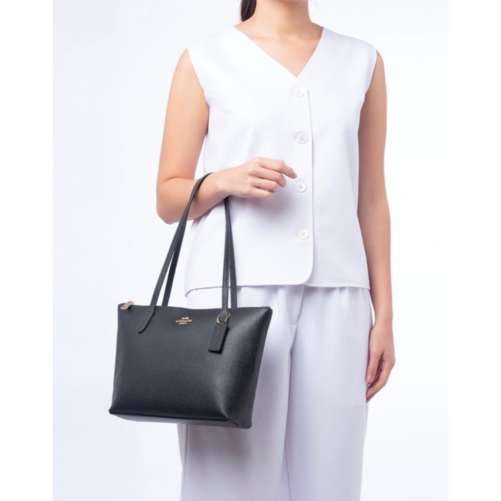 ORIG & IMPORTED CCH Fiona Zip Small Tote Bag Black