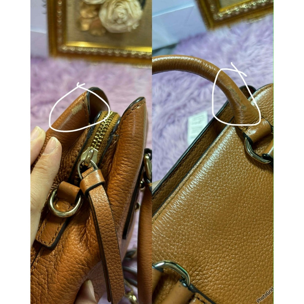 ORIG Preloved KS Mini Larchmont Avenue Evangelie Satchel Brown Bag