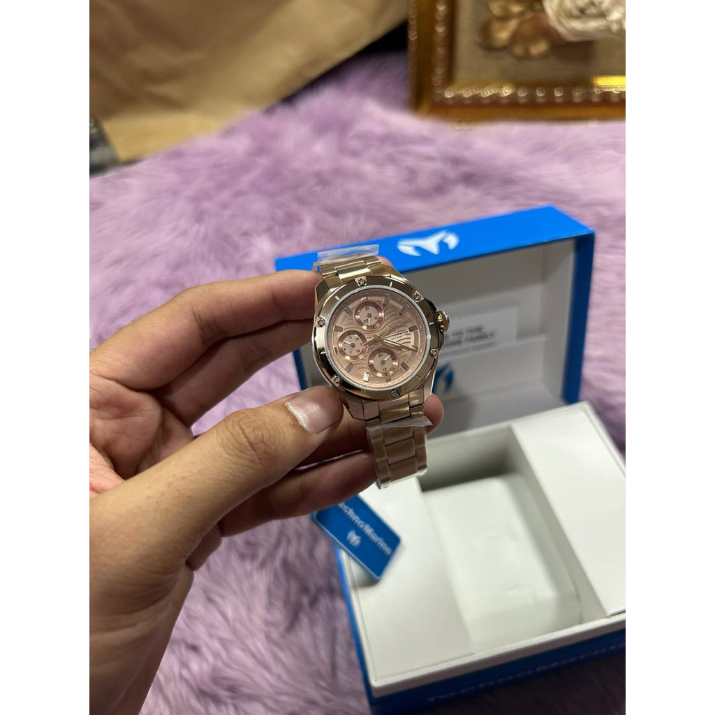 ORIG & IMPORTED Technomarine OCEANICO 36mm TM-325011 Rose Gold Lady's Watch