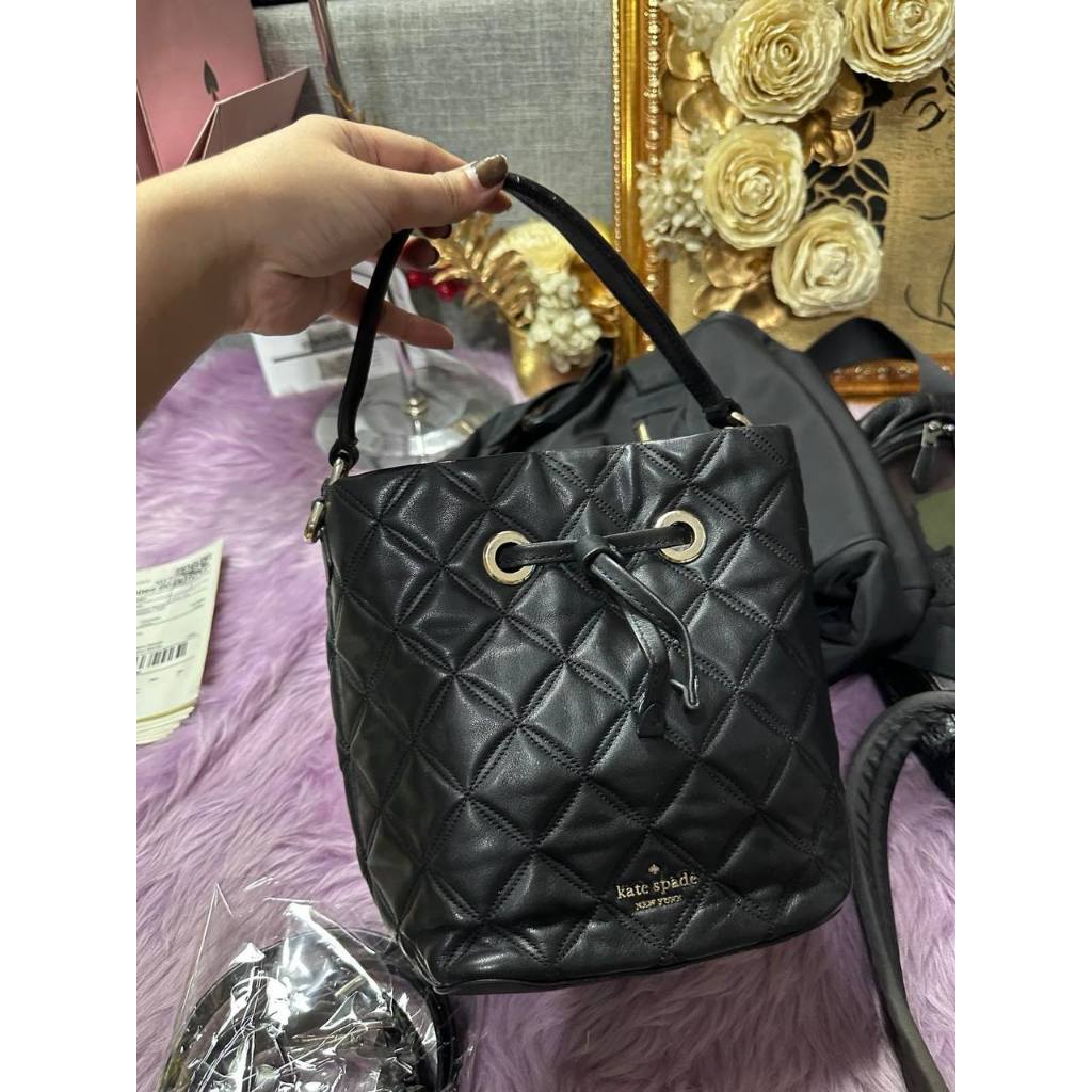 ORIG Preloved KS Natalia Small Bucket Black Bag