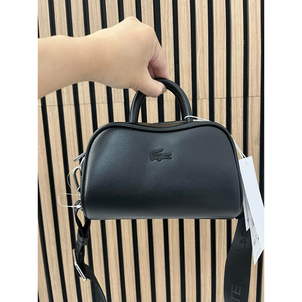 ORIG & IMPORTED Lacoste Mini Lora Leather Purse Black Bag