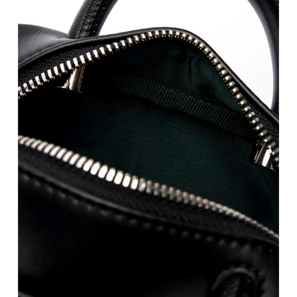ORIG & IMPORTED Lacoste Mini Lora Leather Purse Black Bag