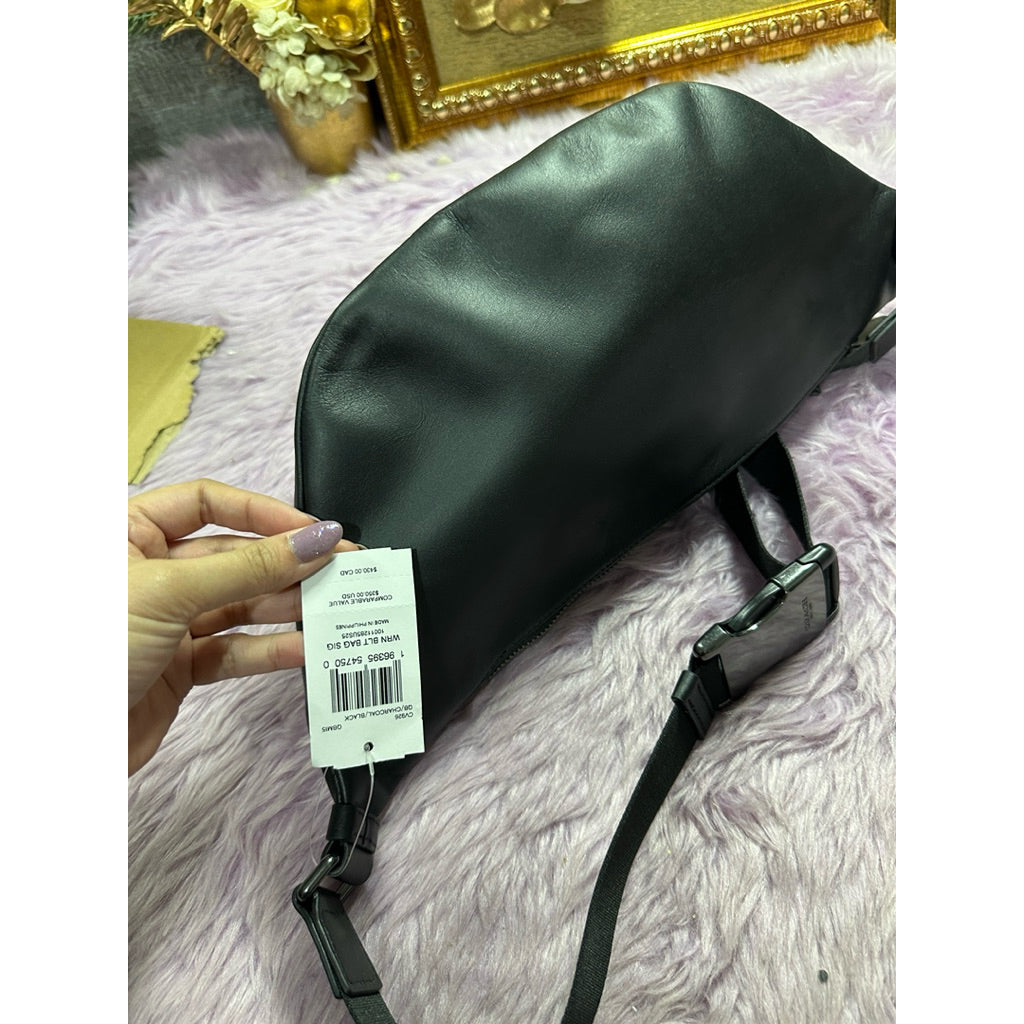 ORIG & IMPORTED CCH Warren Belt Men Black Bag In Signature Canvas