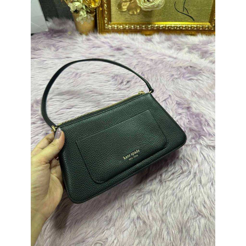 ORIG & IMPORTED KS Ava Pochette Small Shoulder Black Bag