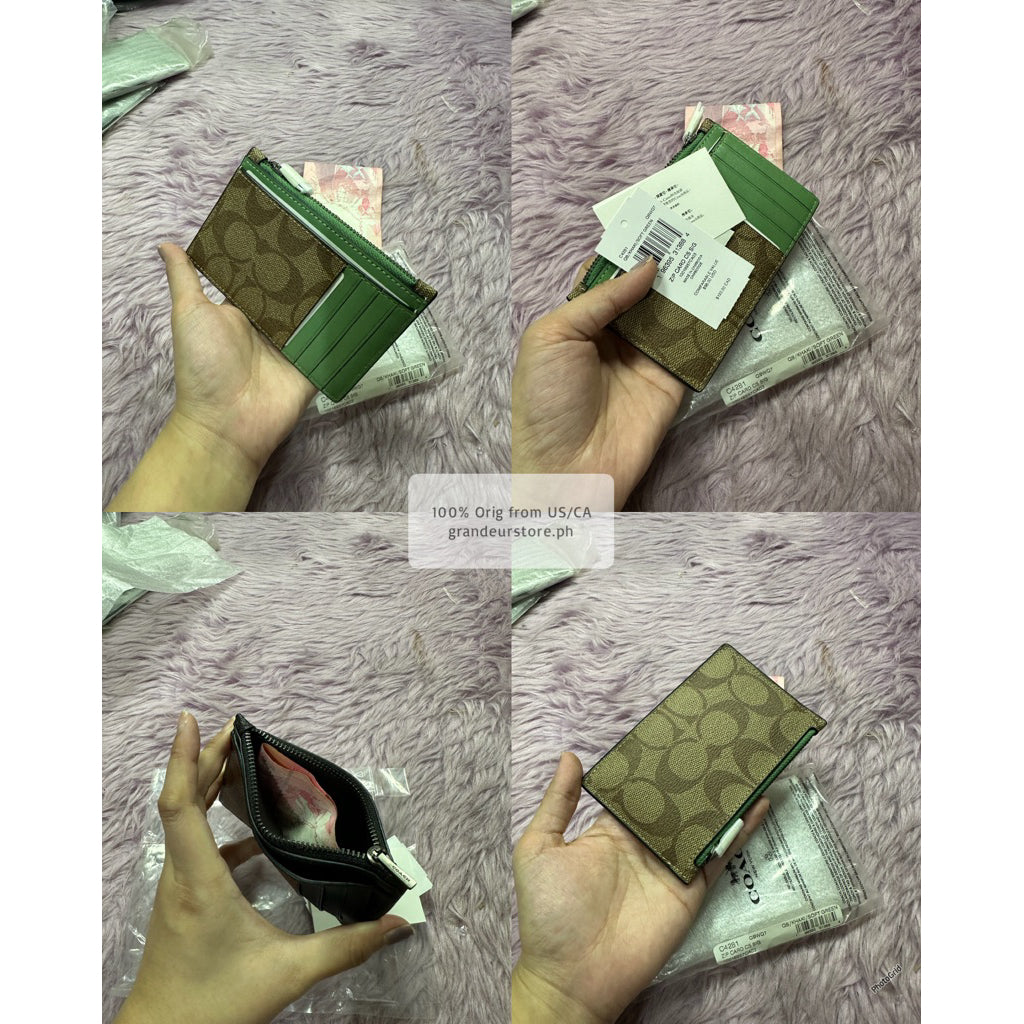 ORIG & IMPORTED CCH Men Zip Card Holder Slim Wallet
