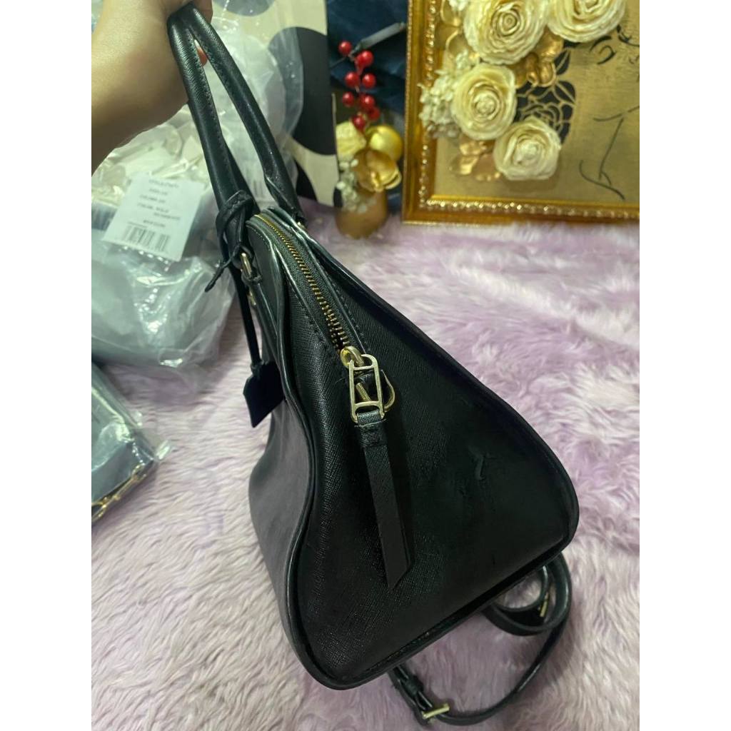 ORIG Preloved KS Reiley Medium Dome Satchel Black Bag