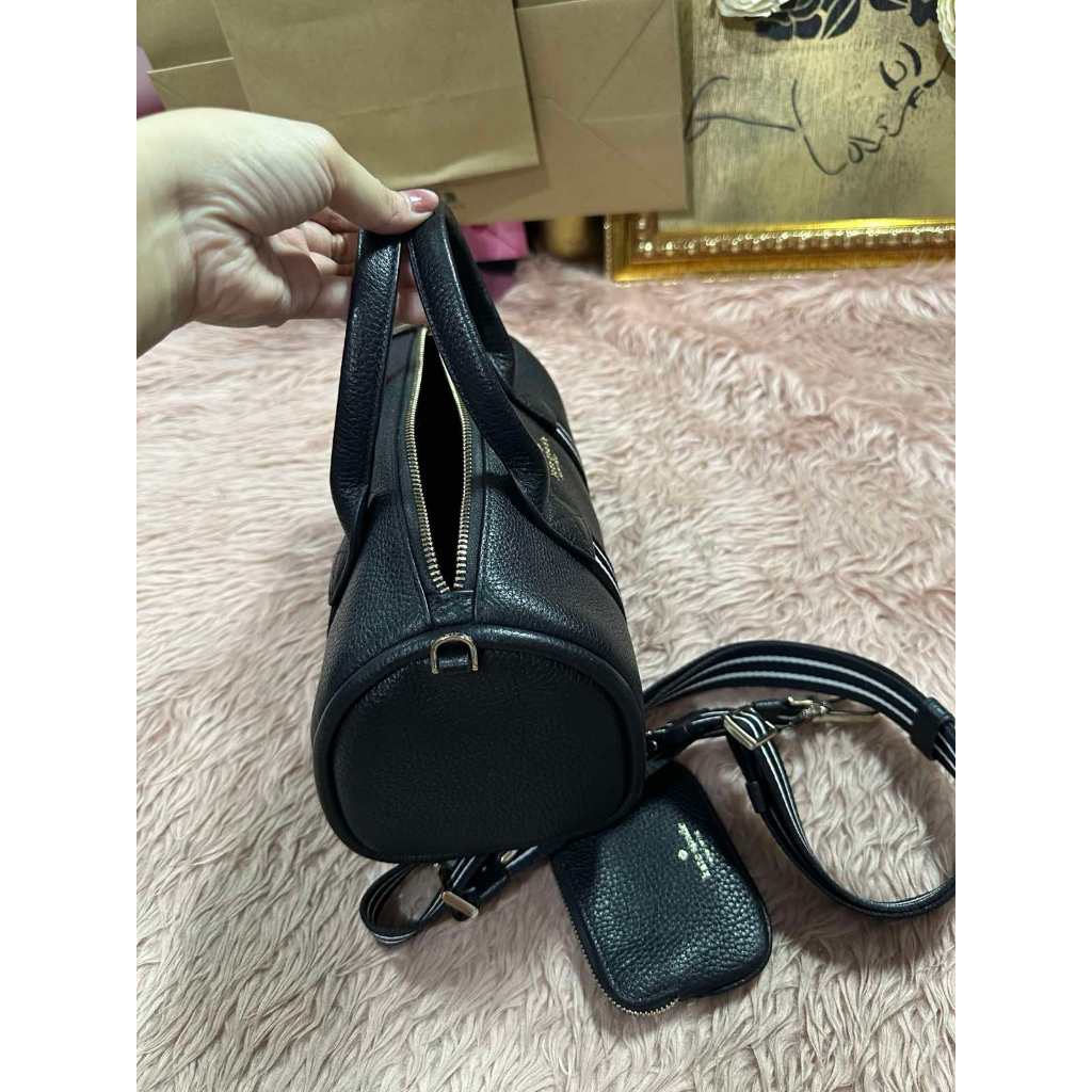 ORIG Preloved KS Rosie Small Duffle Crossbody Black Bag with Wallet