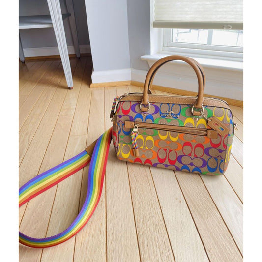 ORIG & IMPORTED CCH Rowan Medium Satchel Rainbow Bag