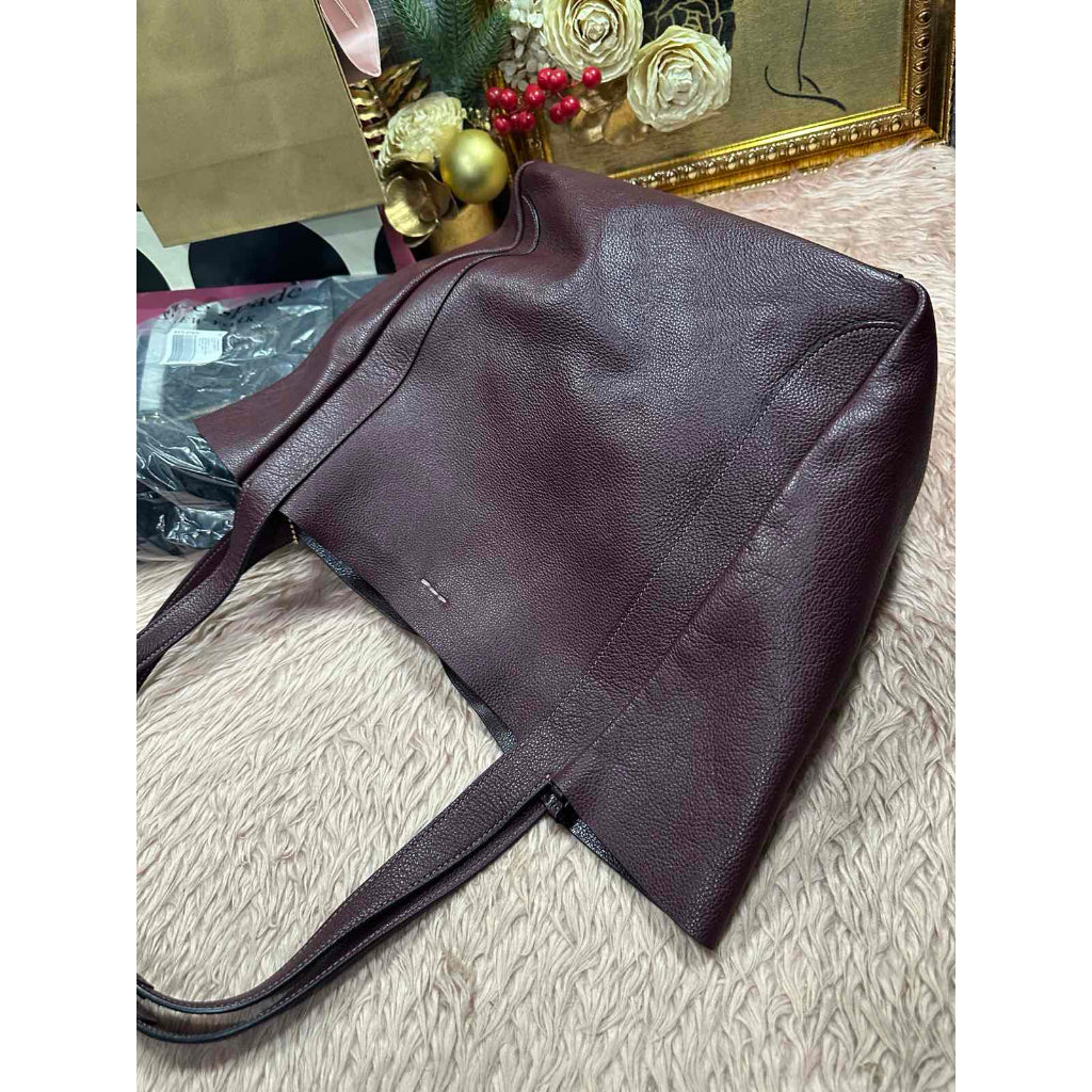 ORIG Preloved CCH Large Hadley Tote Bag Merlot Maroon Red