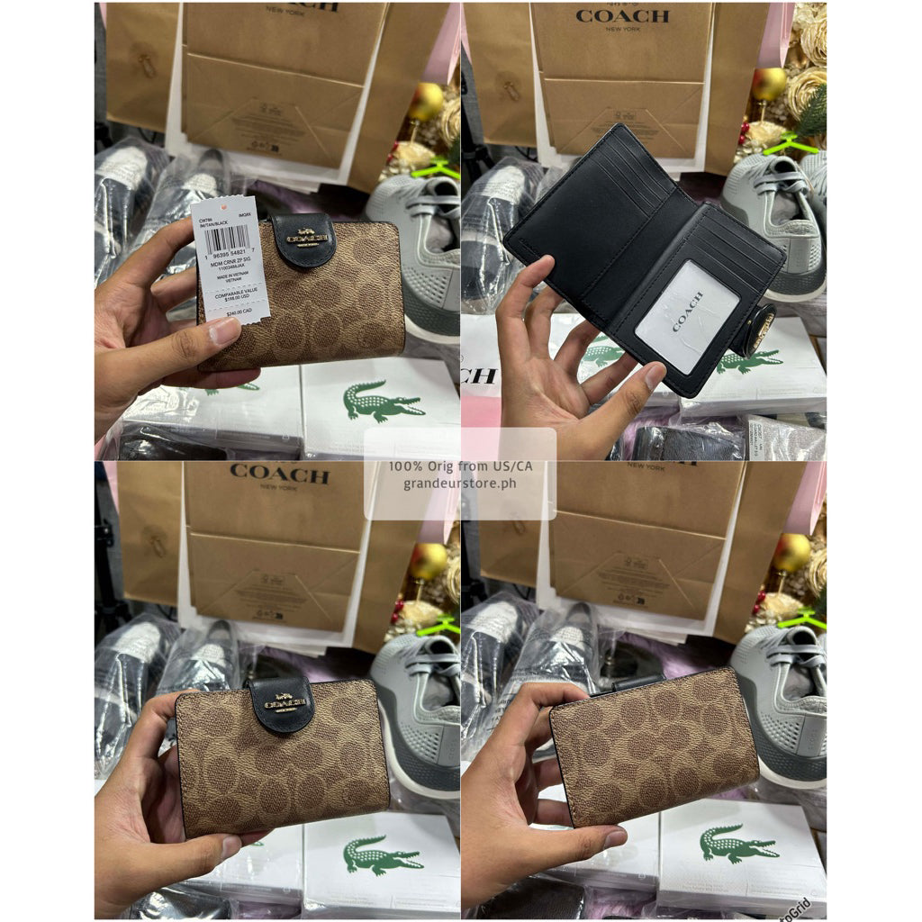 ORIG & IMPORTED CCH MEDIUM CORNER ZIP BIFOLD WALLET