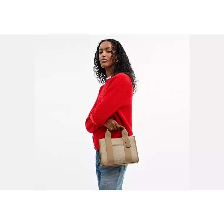 ORIG & IMPORTED CCH Smith Tote Beige Bag 24 In Signature Jacquard