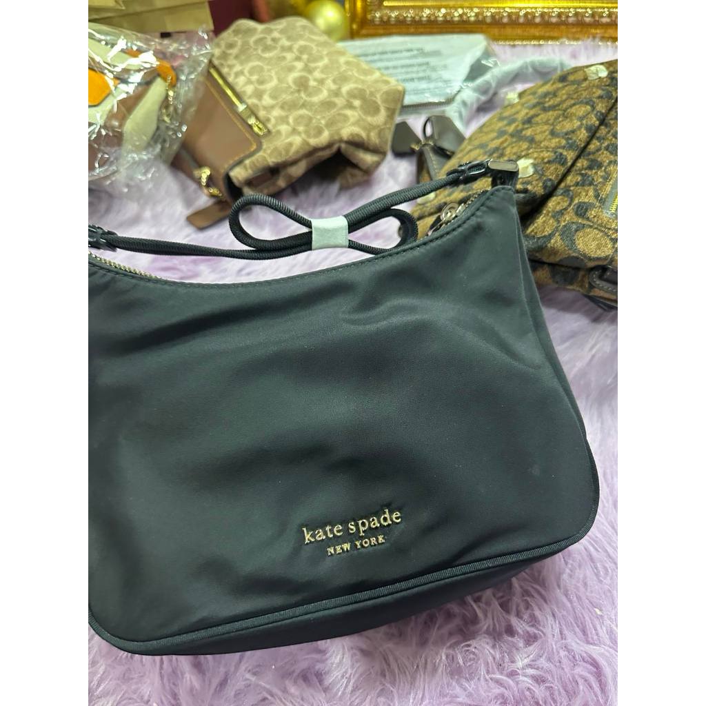 ORIG Preloved Retail KS The Little Better Sam Nylon Small Shoulder Bag Black