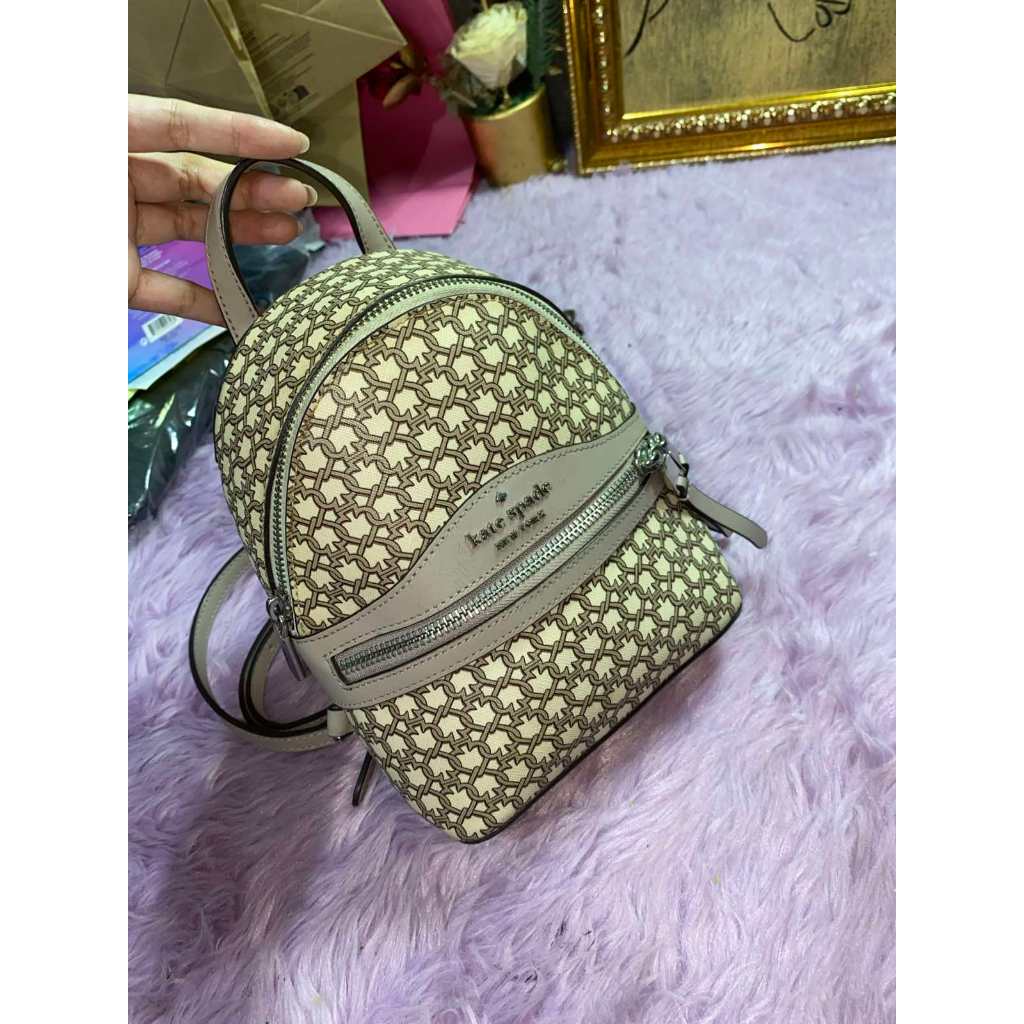 ORIG Preloved KS Natalia Top Handle Satchel Quilted Black Bag