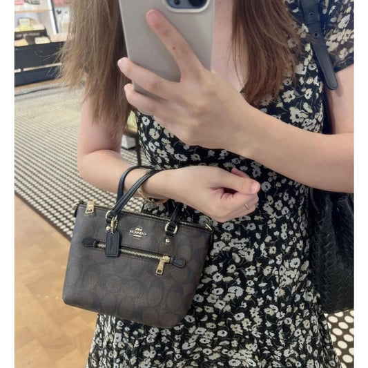 ORIG Preloved CCH Mini Gallery Crossbody Brown Bag