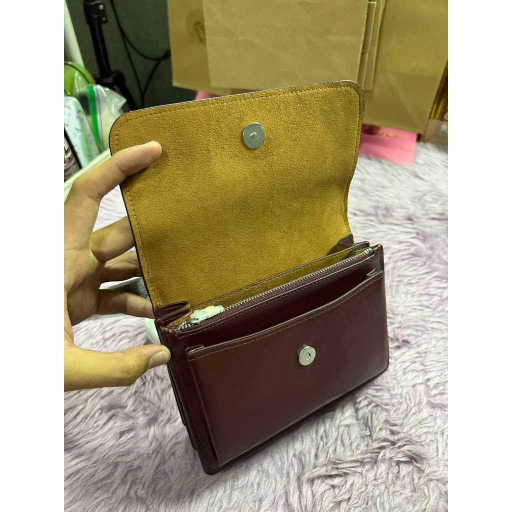ORIG & IMPORTED CCH Mini Klare Crossbody Bag Dark Wine Maroon