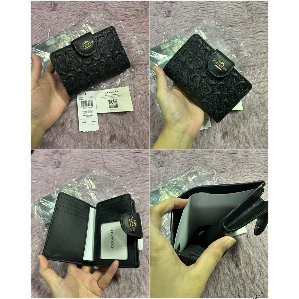 ORIG & IMPORTED CCH MEDIUM CORNER ZIP BIFOLD WALLET