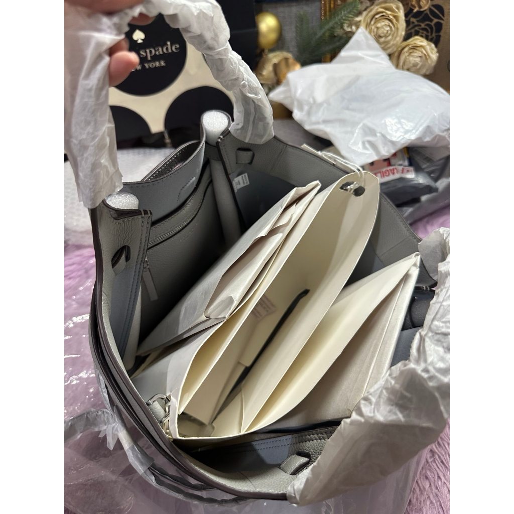 ORIG & IMPORTED TB Small Romy Top Handle Tote Gray Bag