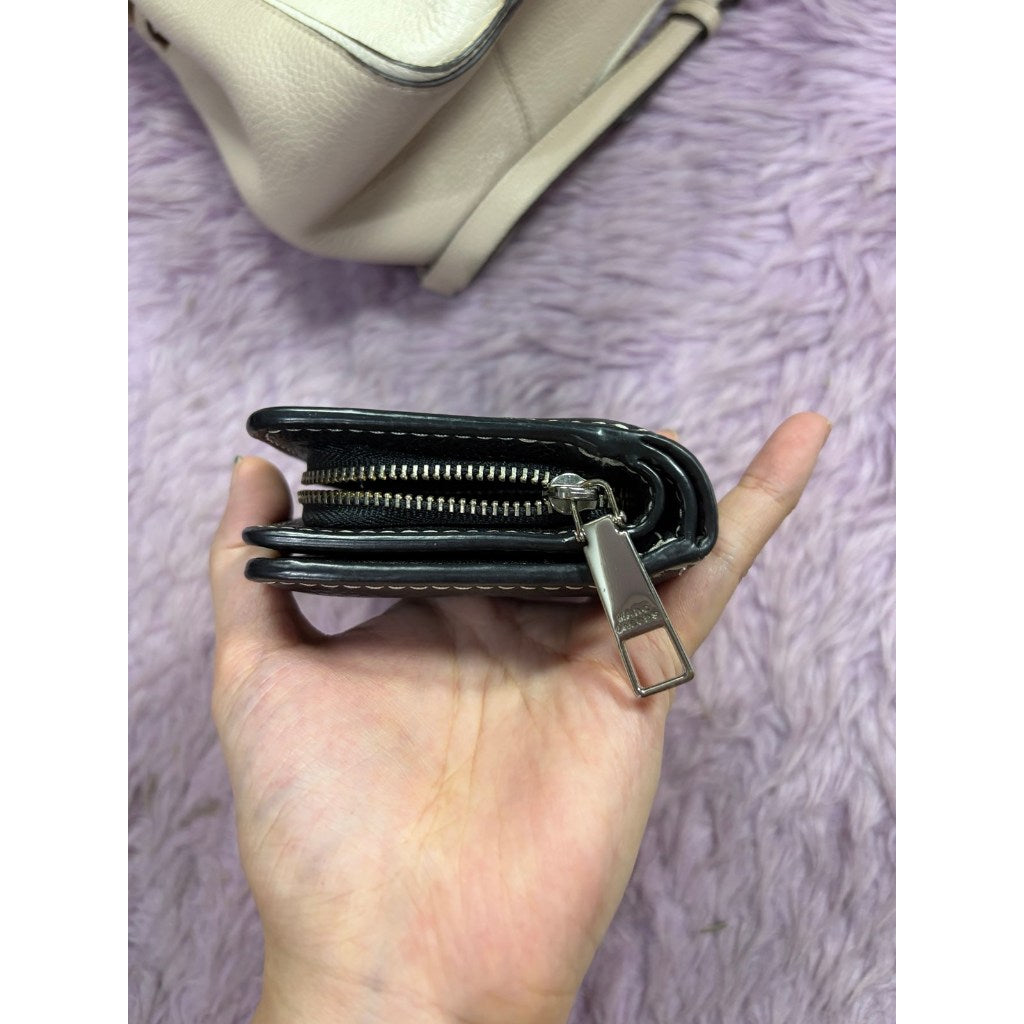 ORIG Preloved MJ The Leather Mini Compact Black Wallet