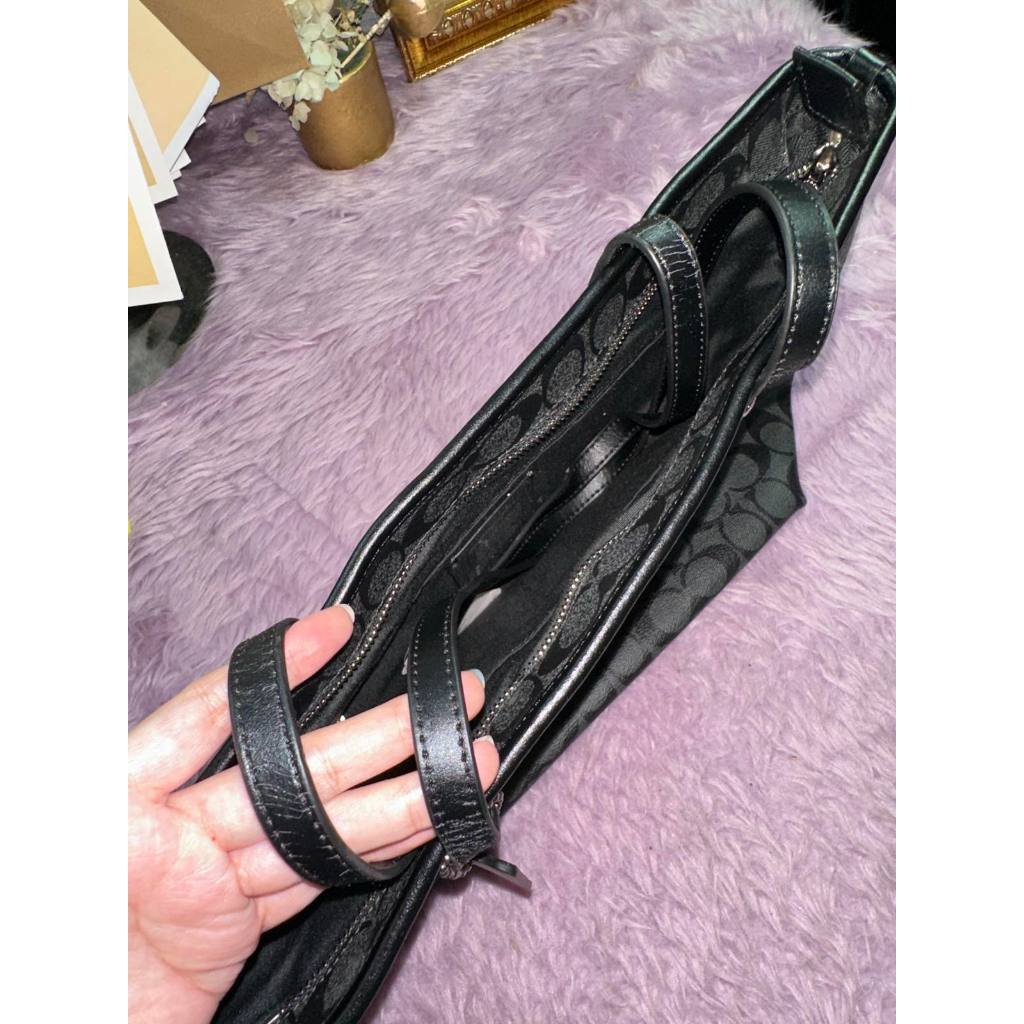 ORIG & IMPORTED CCH City Zip Tote In Signature Canvas Black Bag