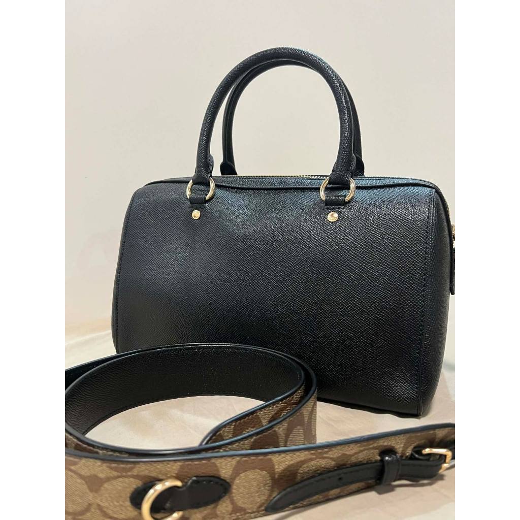 ORIG & IMPORTED CCH Rowan  Satchel With Thick Strap Black Bag