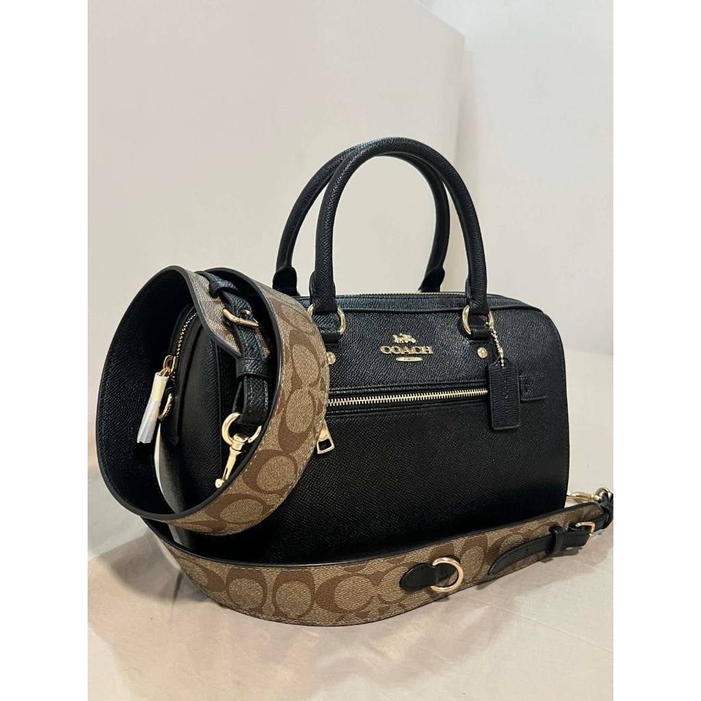 ORIG & IMPORTED CCH Rowan  Satchel With Thick Strap Black Bag