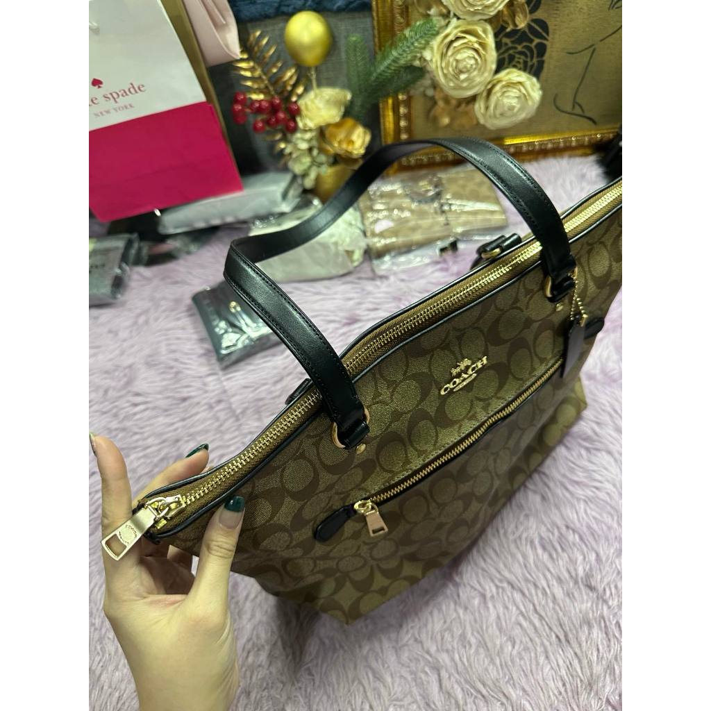 ORIG Preloved CCH Gallery Large Tote Khaki Brown Bag