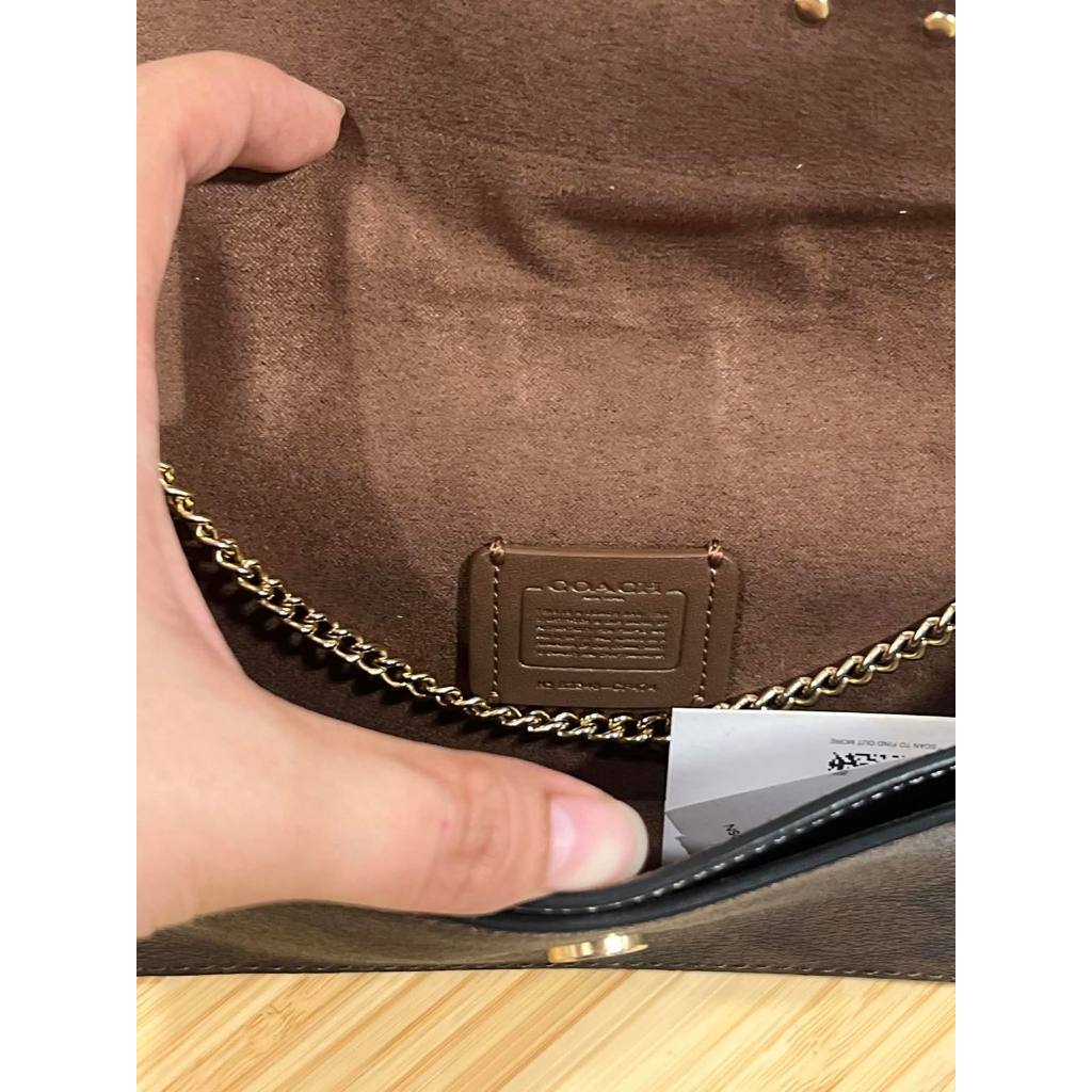 ORIG Preloved CCH Morgan Crossbody Chain Small Brown Bag