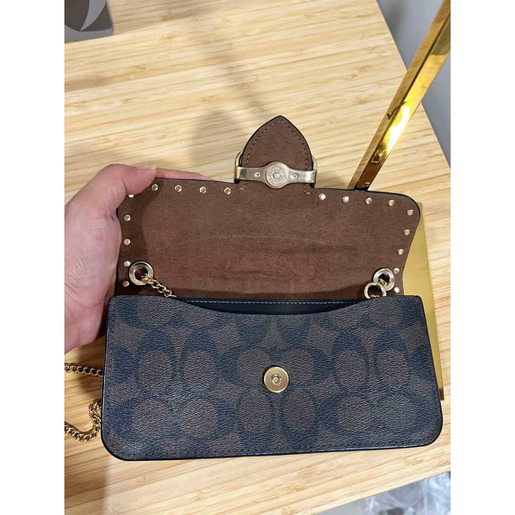 ORIG Preloved CCH Morgan Crossbody Chain Small Brown Bag