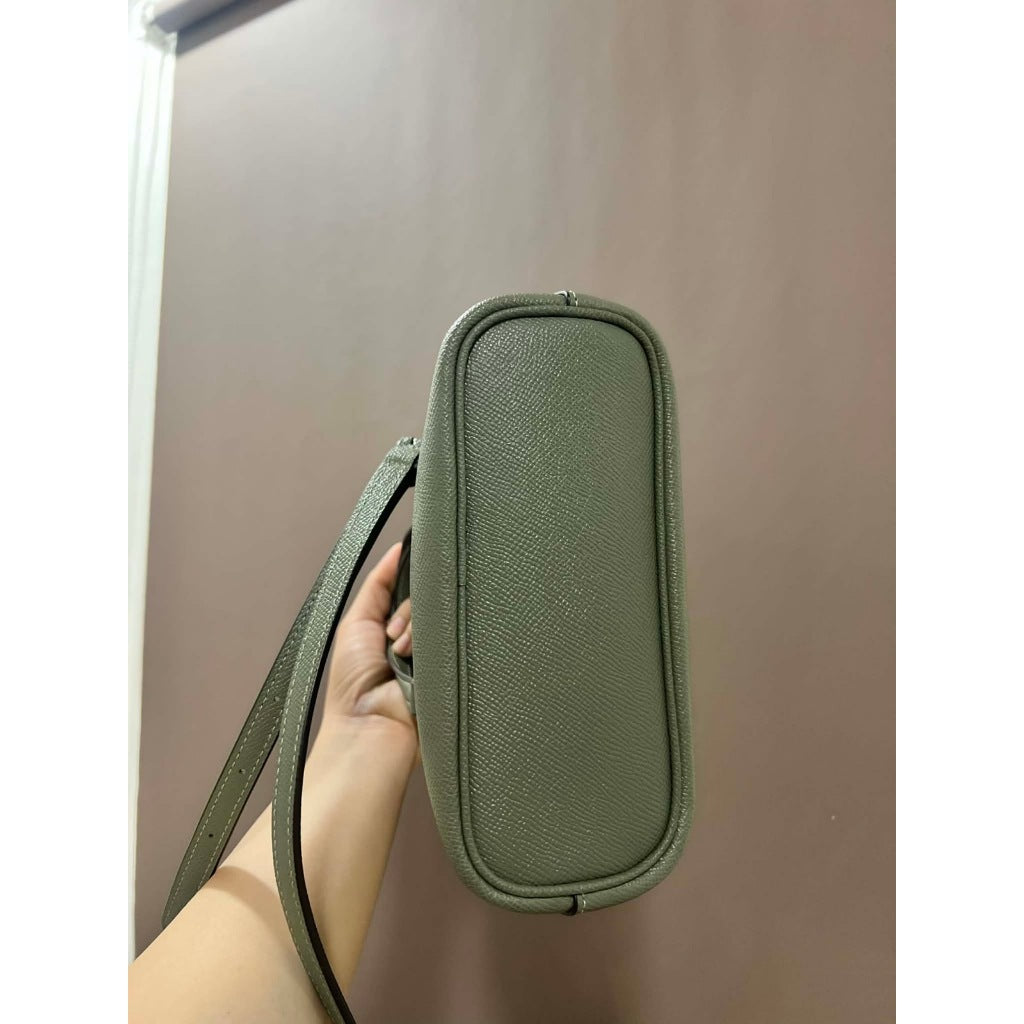 ORIG Preloved CCH Mini Gallery Crossbody Bag in Dark Sage Green