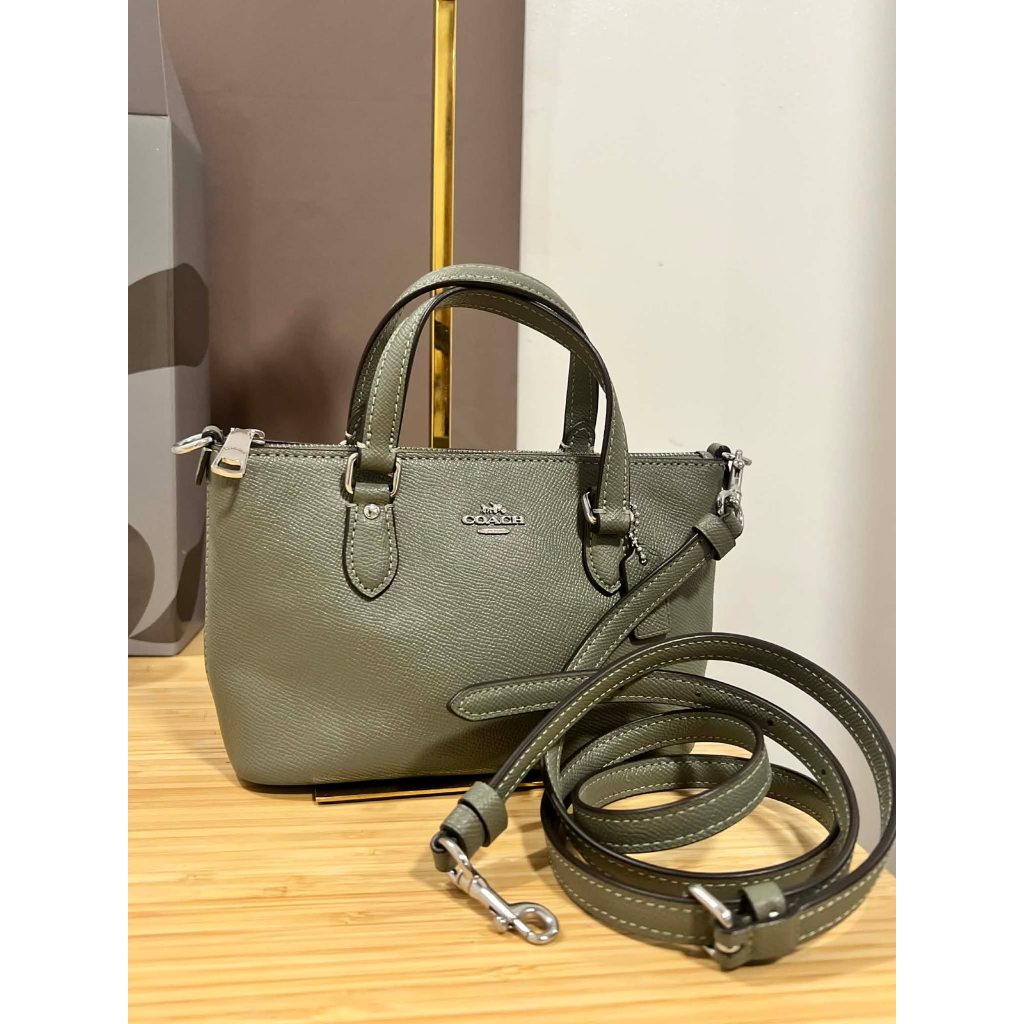 ORIG Preloved CCH Mini Gallery Crossbody Bag in Dark Sage Green