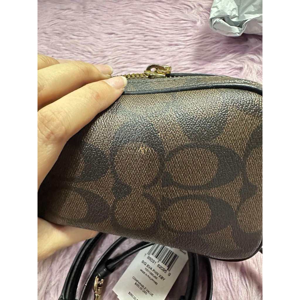 ORIG Preloved CCH Eva Phone Crossbody Small Brown Bag