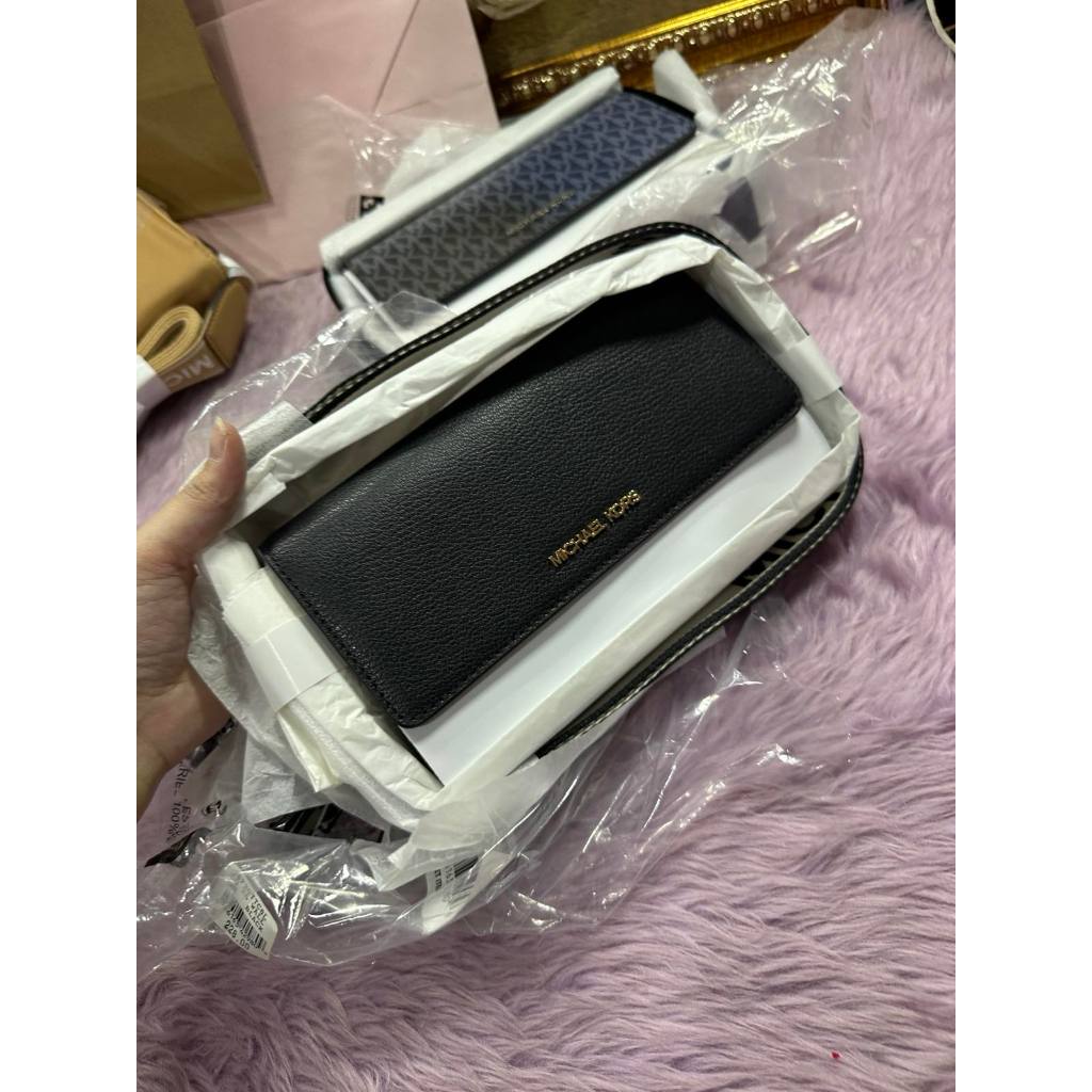 ORIG & IMPORTED MK Jet Set Phone Wallet Small Crossbody Bag Brown/Black/Ombre