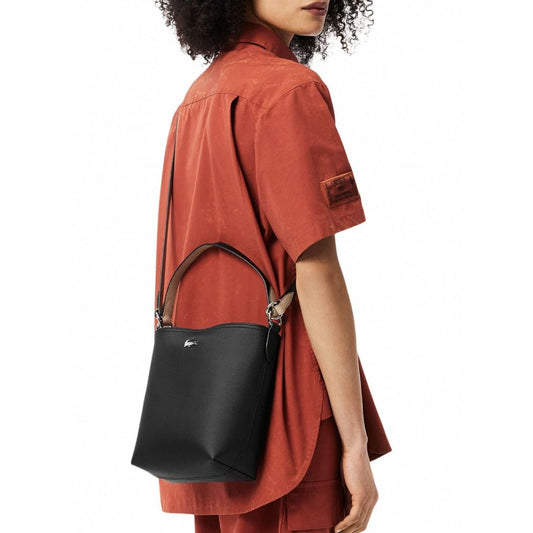 ORIG & IMPORTED LCT Lacoste Anna Bucket Black Medium Bag